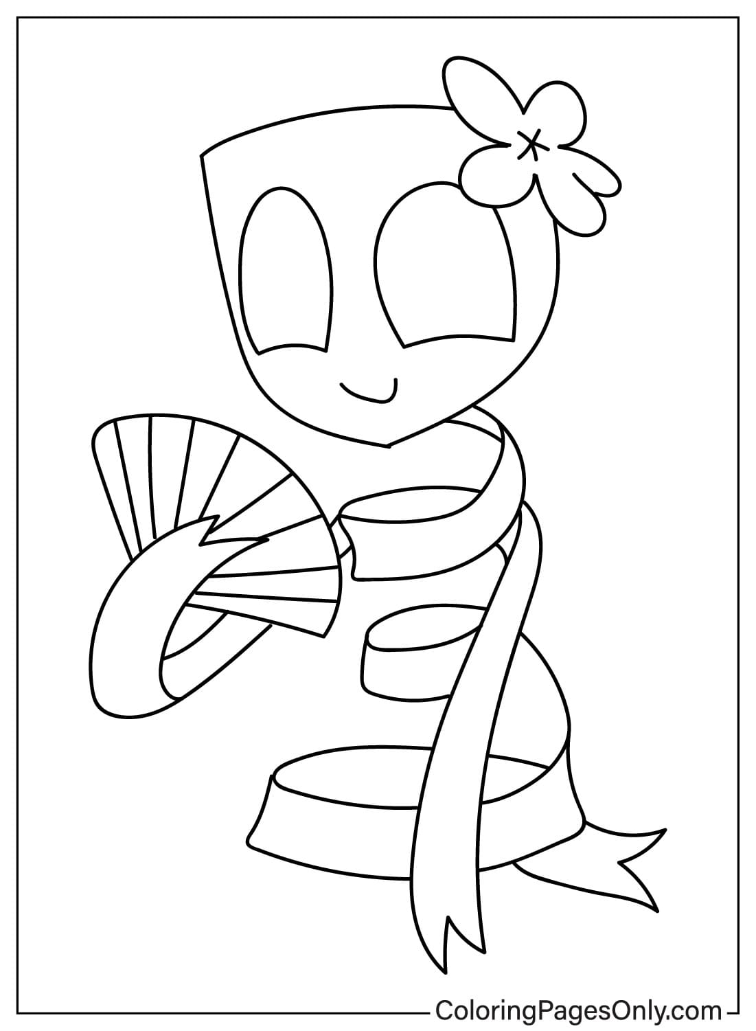 Cute Gangle Coloring Page from Gangle