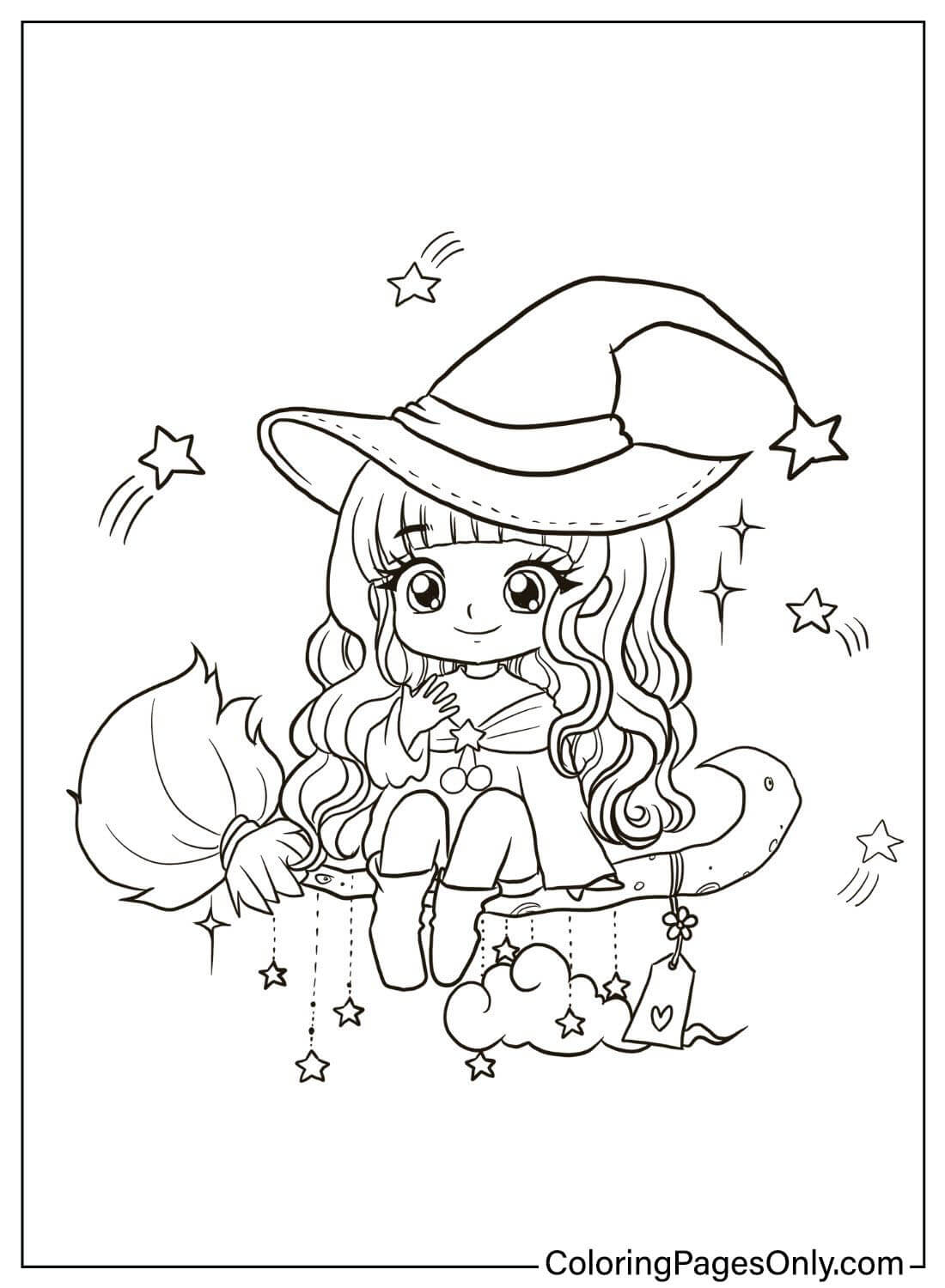 Desenho para colorir grátis Chibi de Chibi