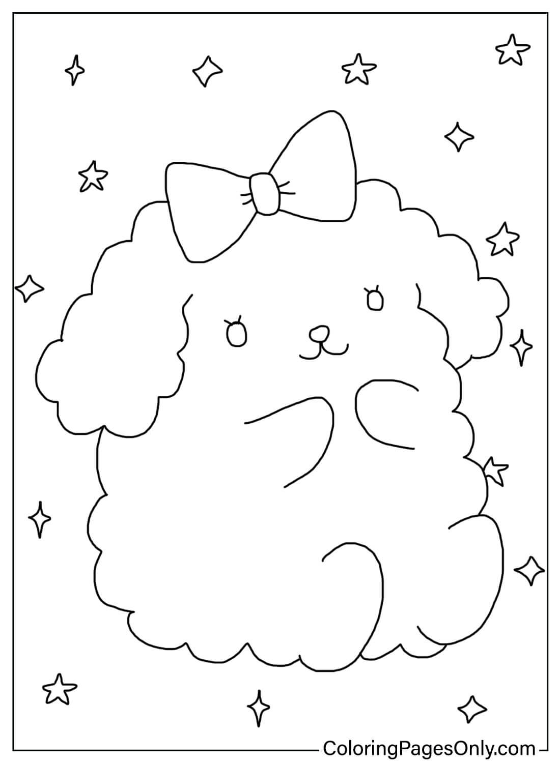 Página para colorir grátis Macaroon Sanrio de Macaroon Sanrio