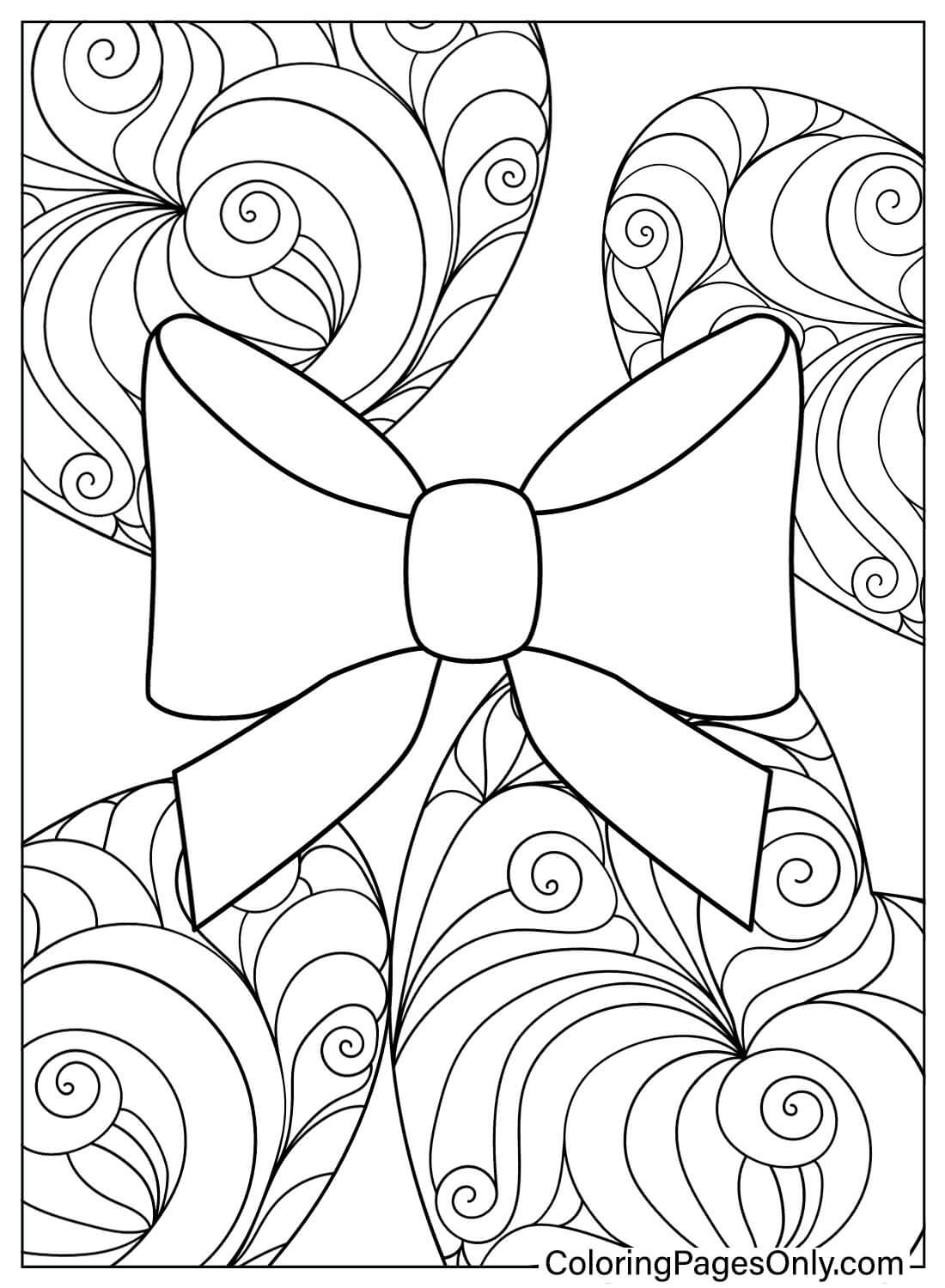 Free Coloring Sheets Bow from Bow