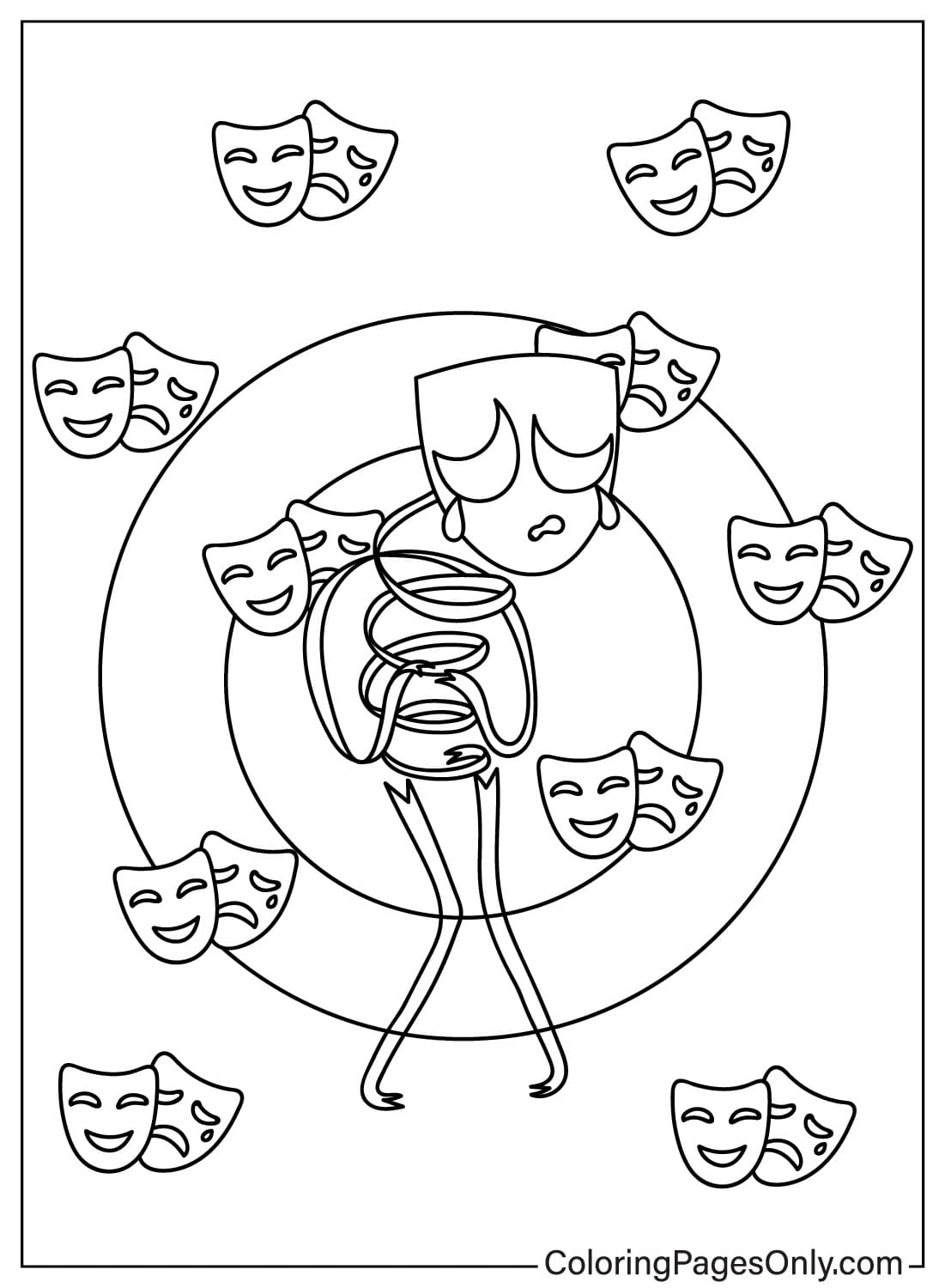 Free Gangle Coloring Page from Gangle
