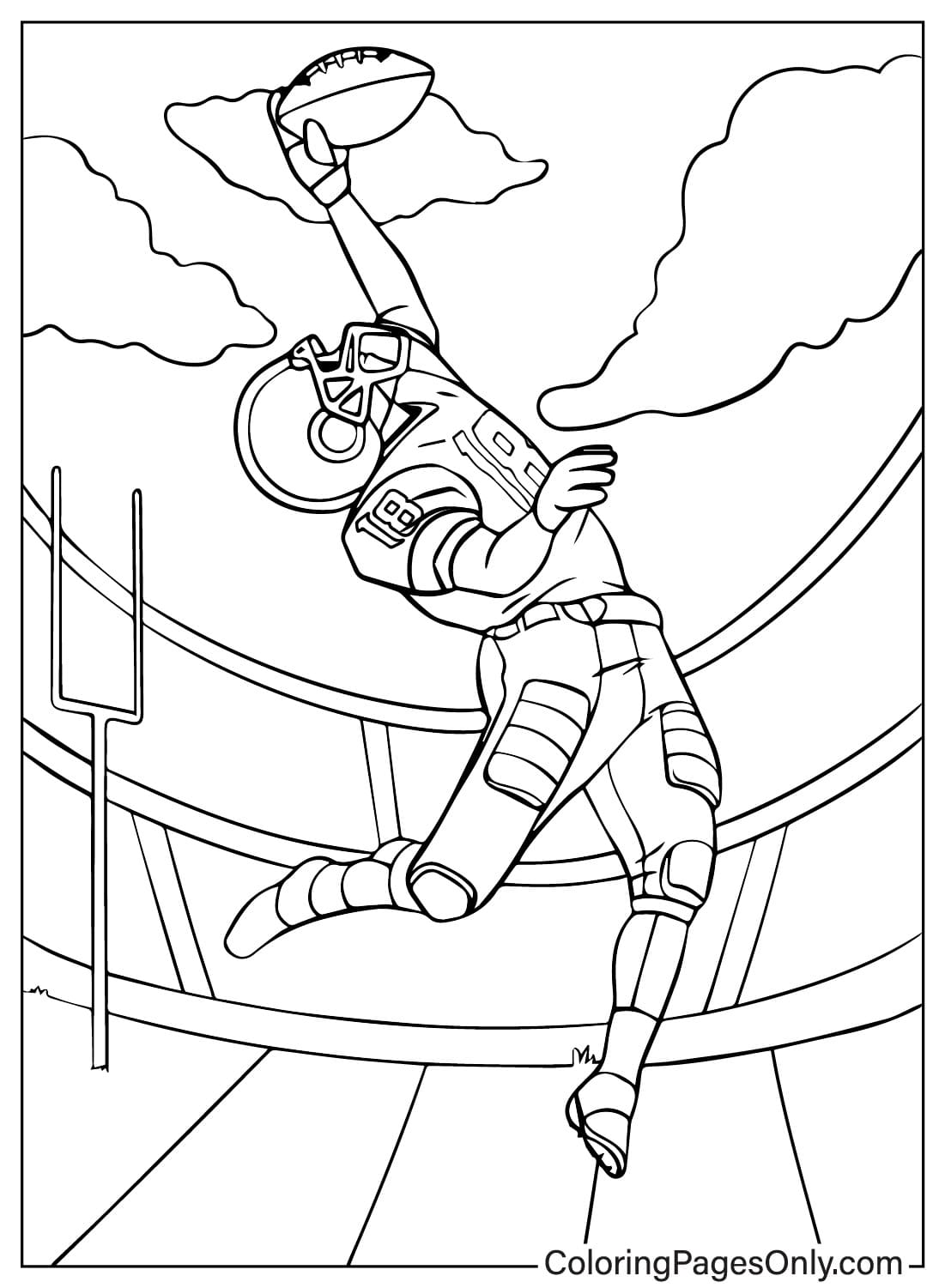 Free Justin Jefferson Coloring Page from Justin Jefferson