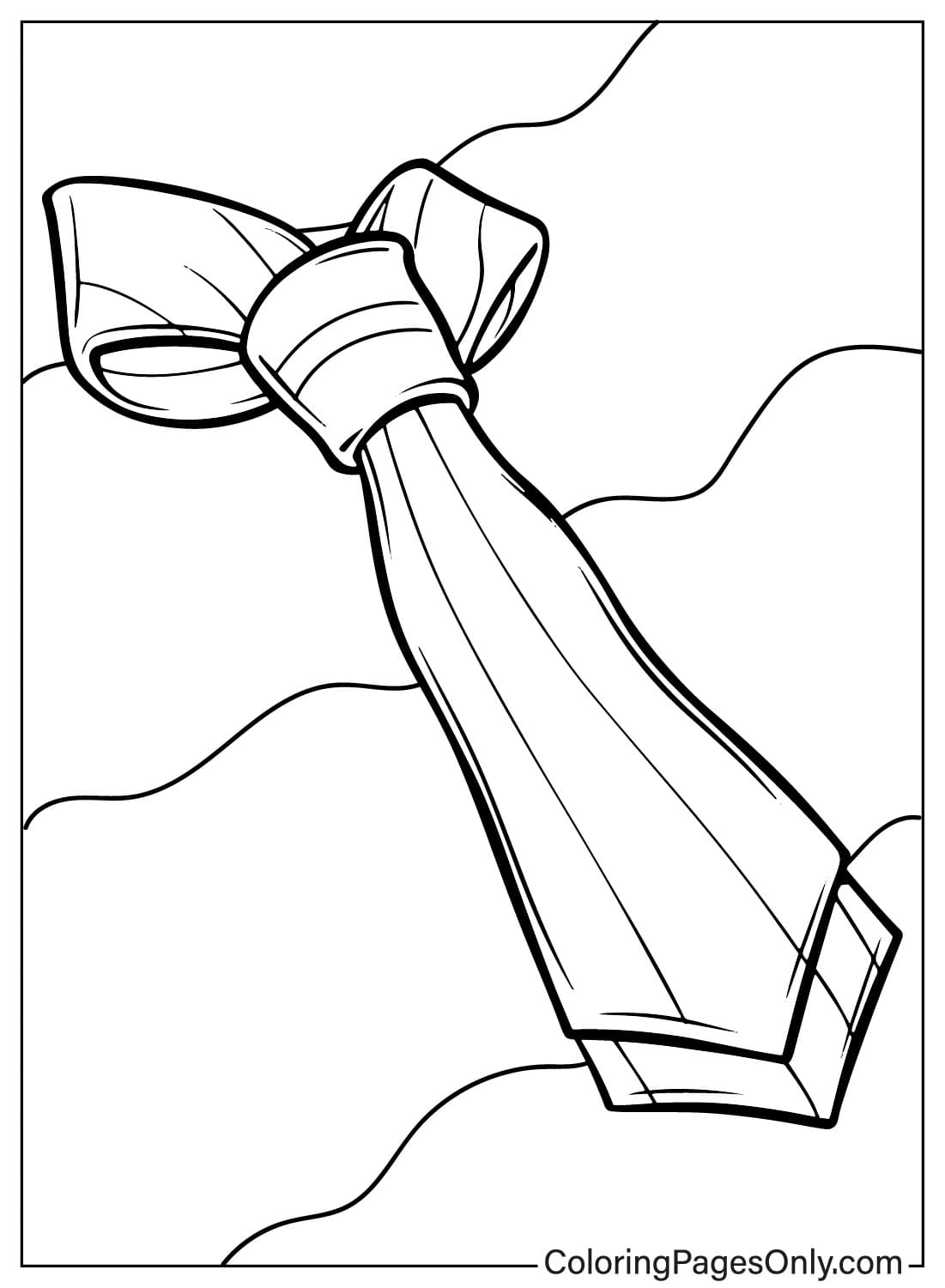 Free Tie Coloring Page from Tie