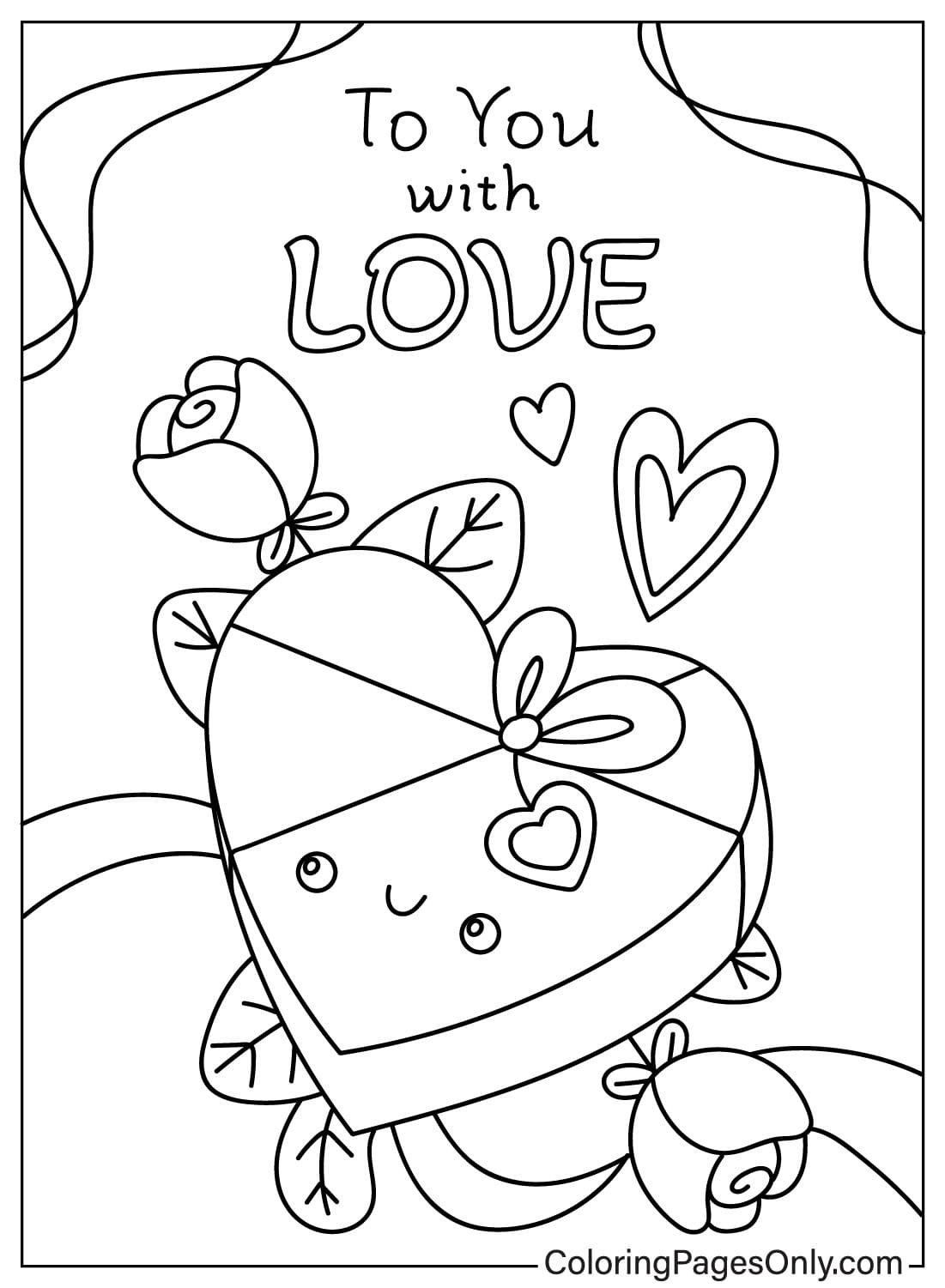 Free Valentines Day Cards Coloring Page Free Printable Coloring Pages