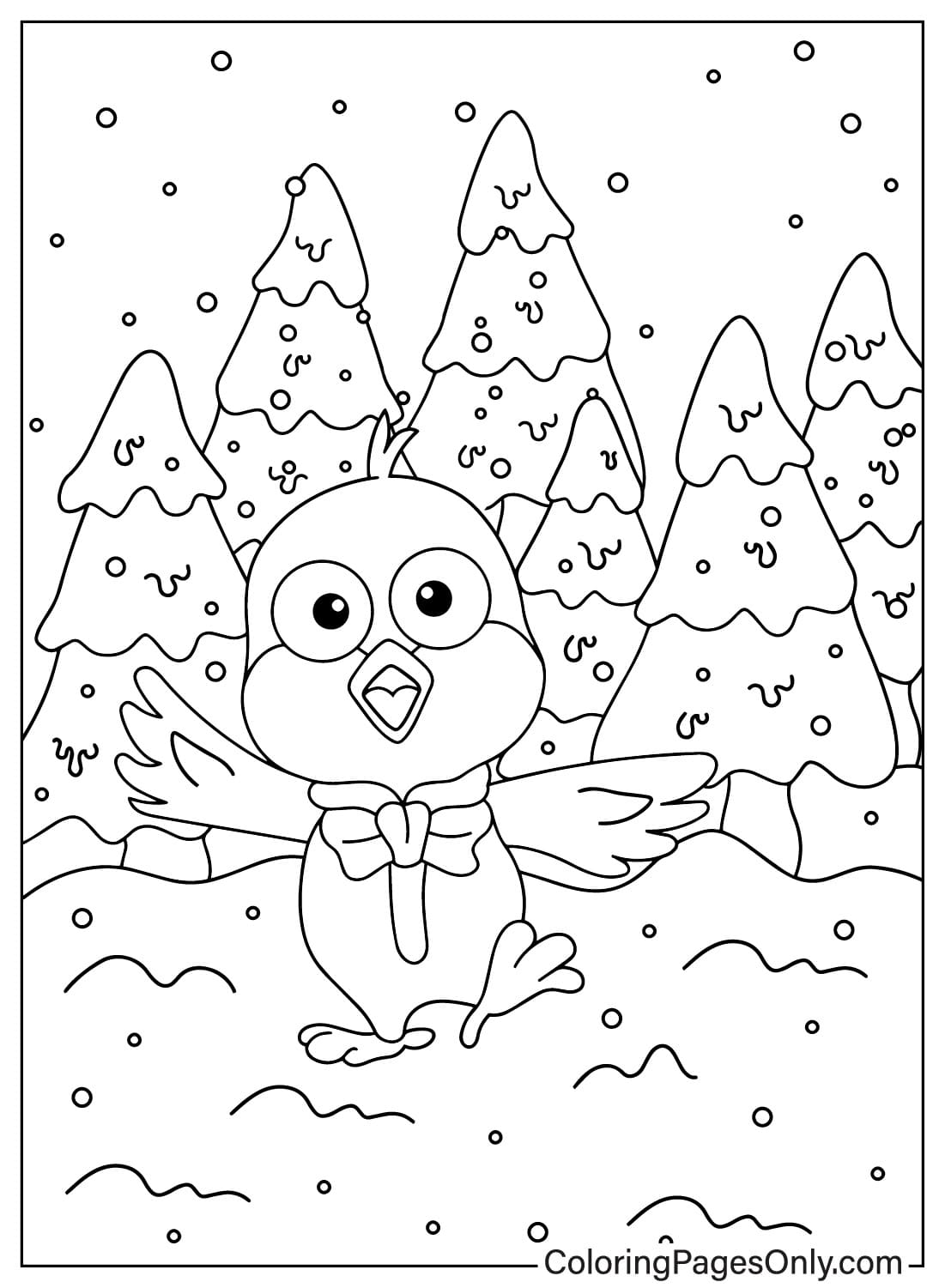 Harry Coloring Page from Pororo the Little Penguin