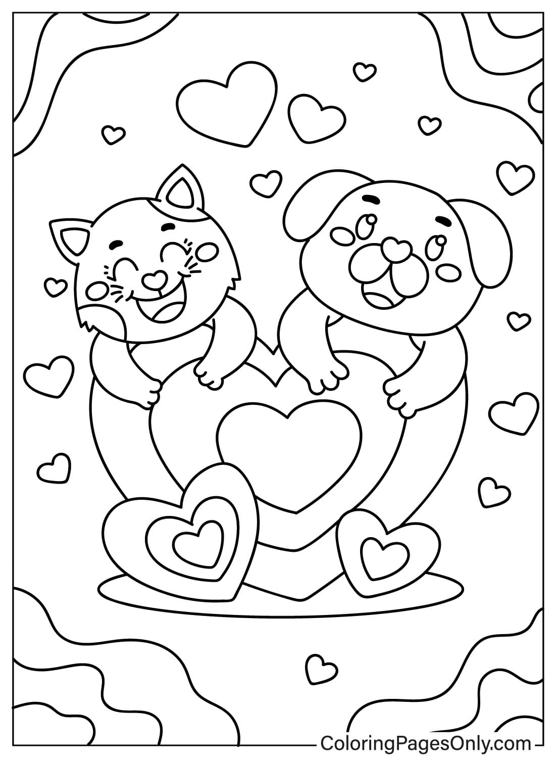 Heart Images Coloring Page from Heart