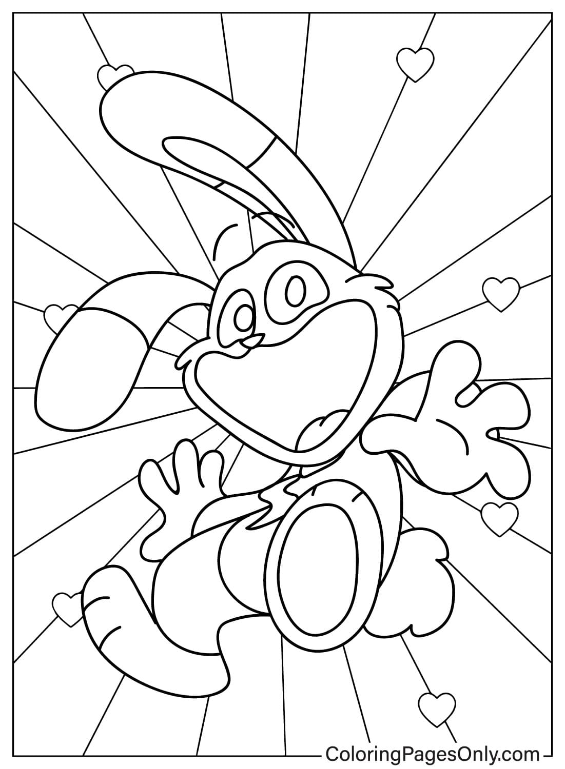 Página para colorir Hoppy Hopscotch de Smiling Critters