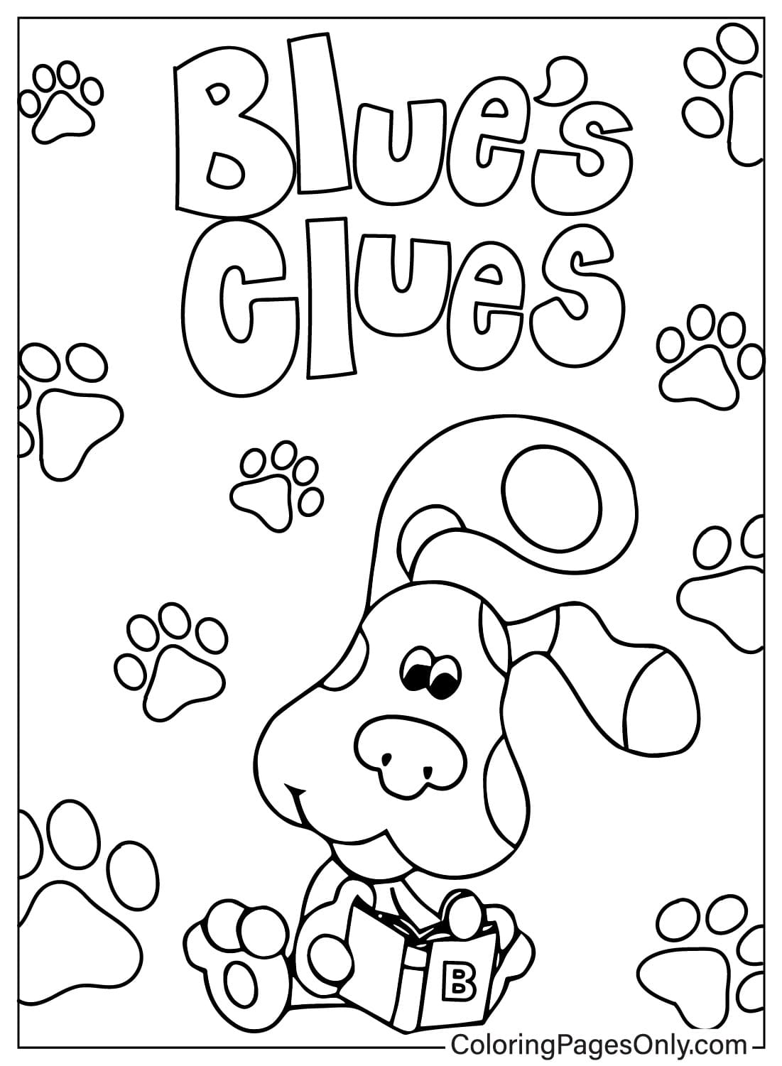 图片 Blue's Clues 着色页来自 Blue's Clues