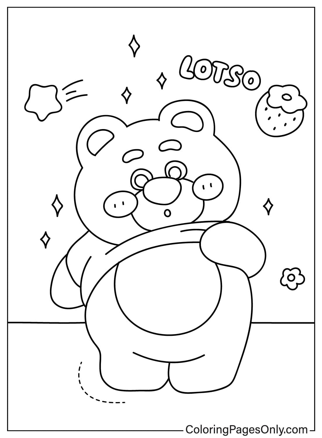 Images Lotso Bear Coloring Page from Lotso Bear