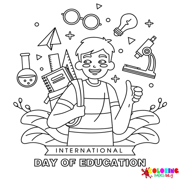 Disegni da colorare per la Giornata internazionale dell'educazione