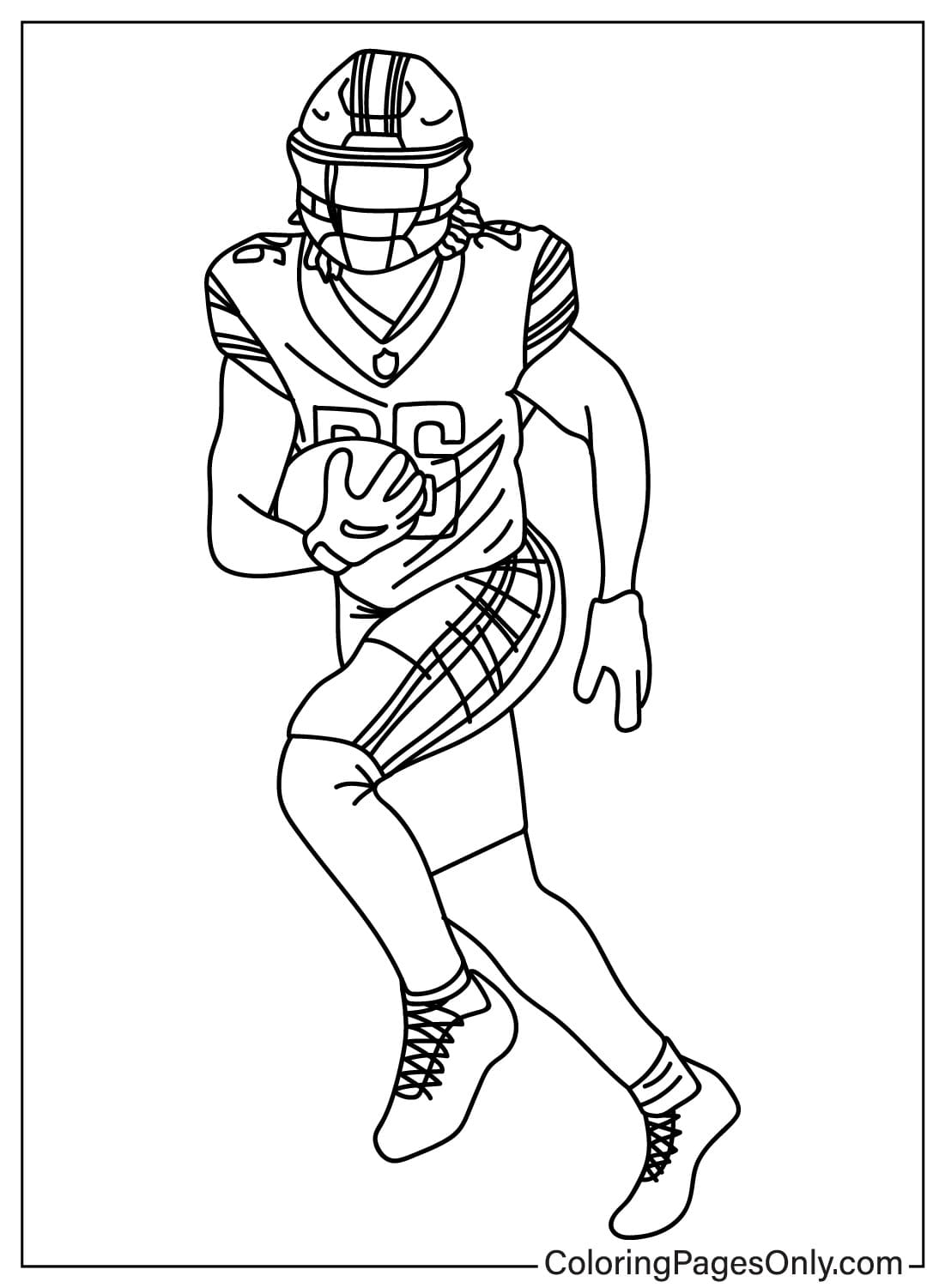 Jahmyr Gibbs Coloring Page from Detroit Lions