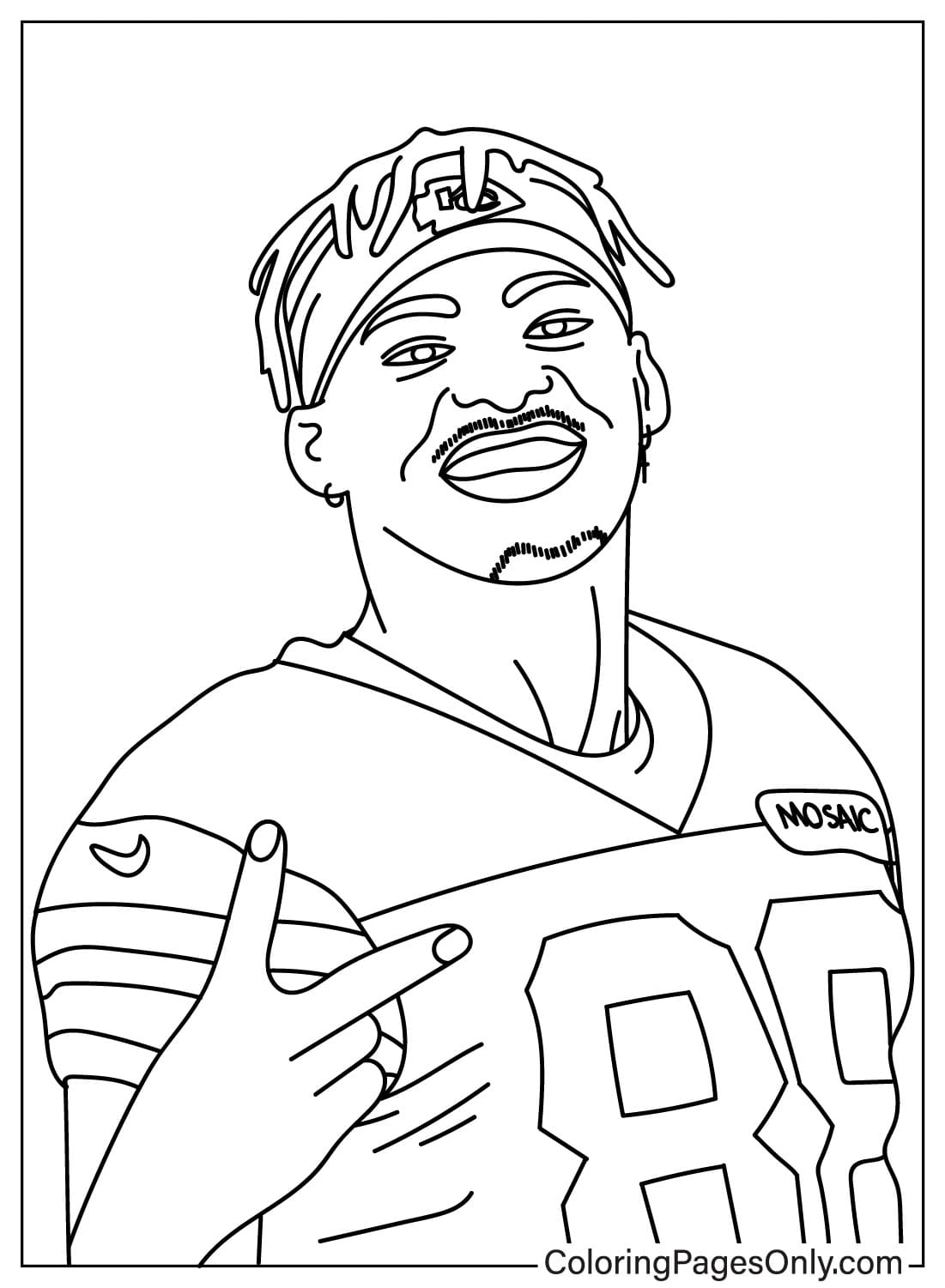 Jody Fortson Coloring Page from Kansas City Chiefs