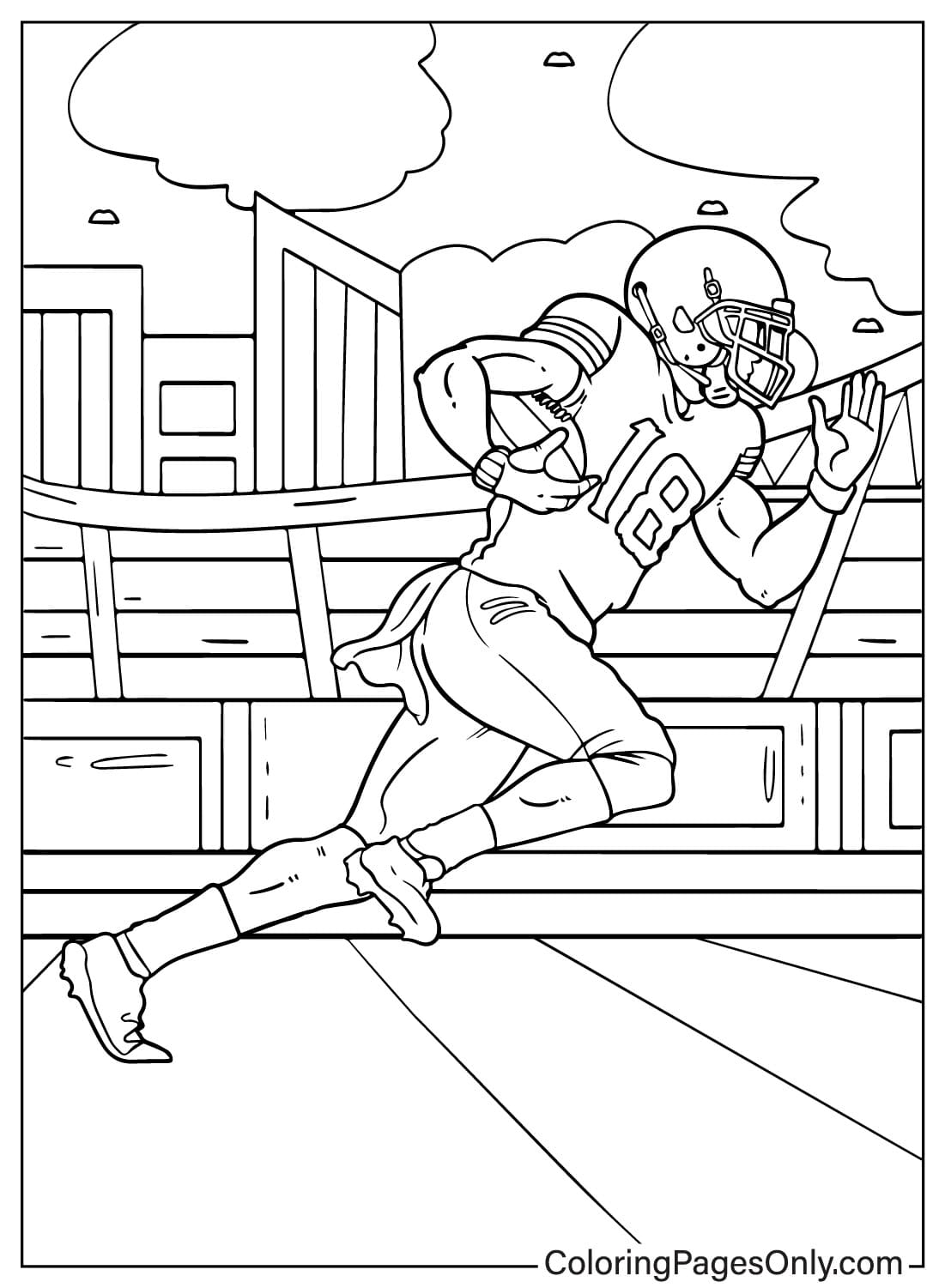 Justin Jefferson Coloring Page Free from Justin Jefferson