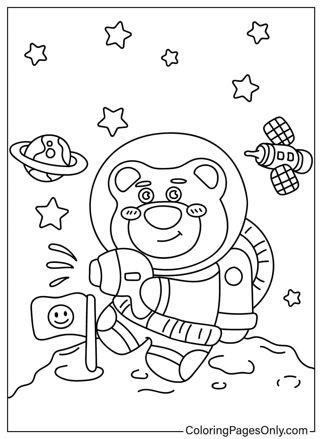 Libro para colorear con imágenes del oso Lotso del oso Lotso
