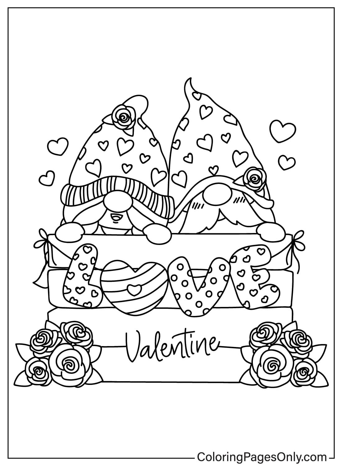 Love Coloring Page to Print