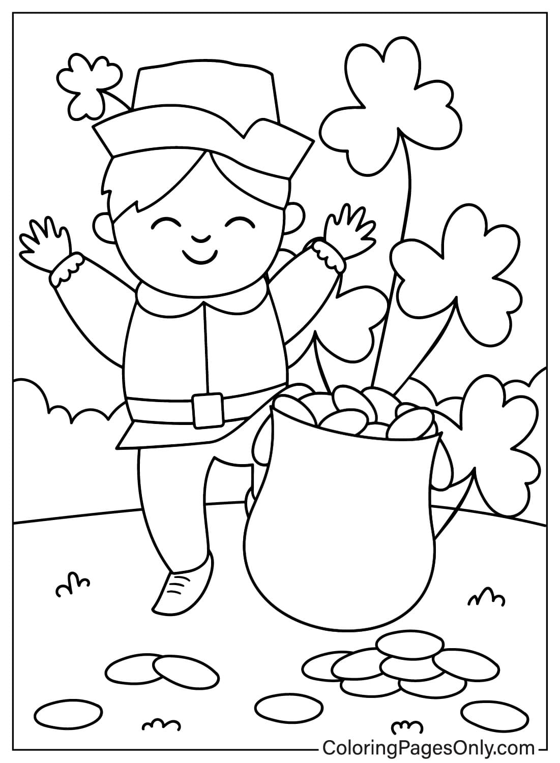 Lucky Charms Free Coloring Page from Lucky Charms