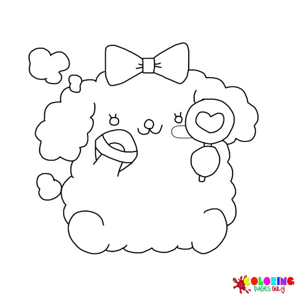 Macaroon Sanrio Coloring Pages