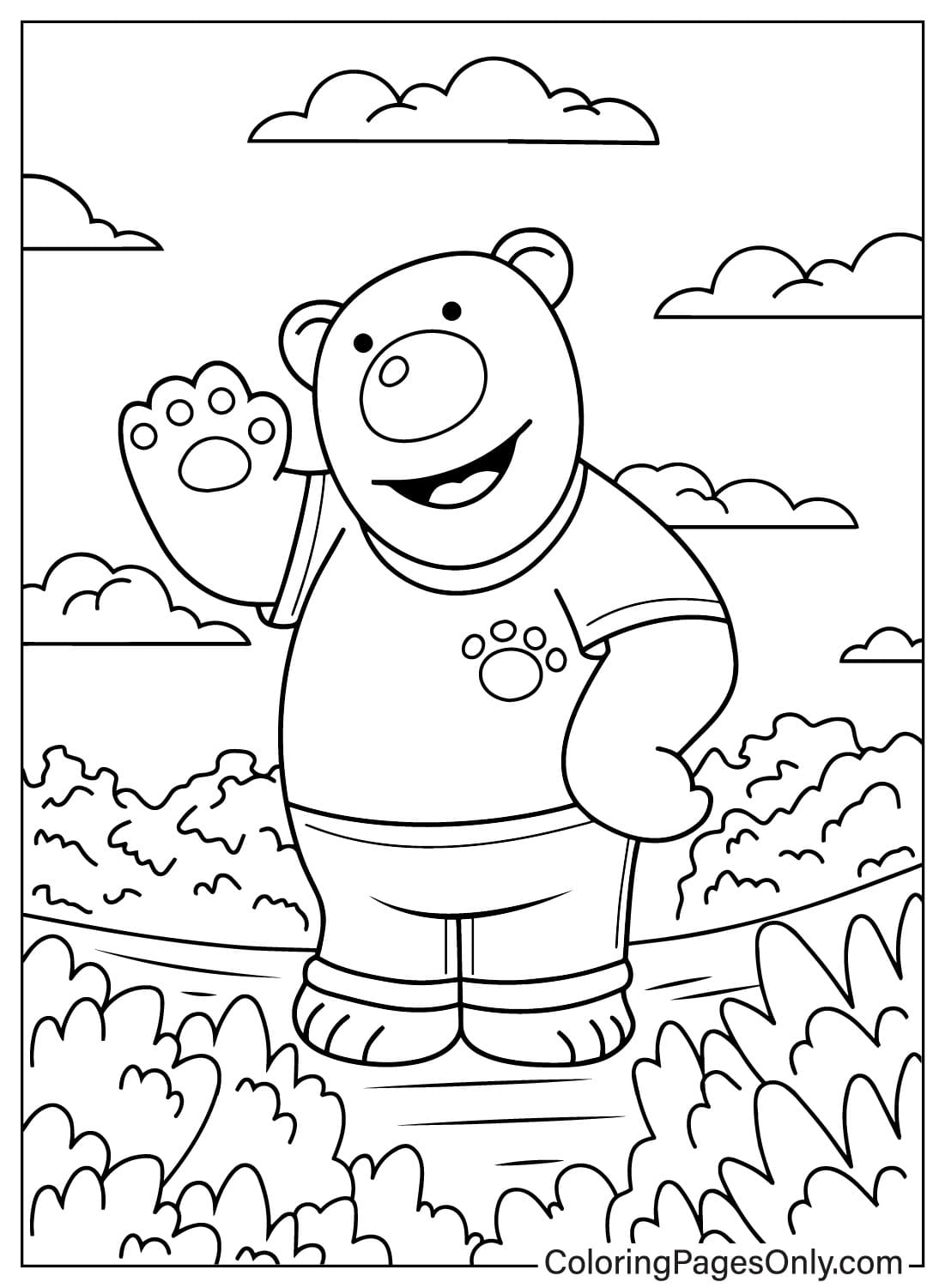 Poby Coloring Page from Pororo the Little Penguin