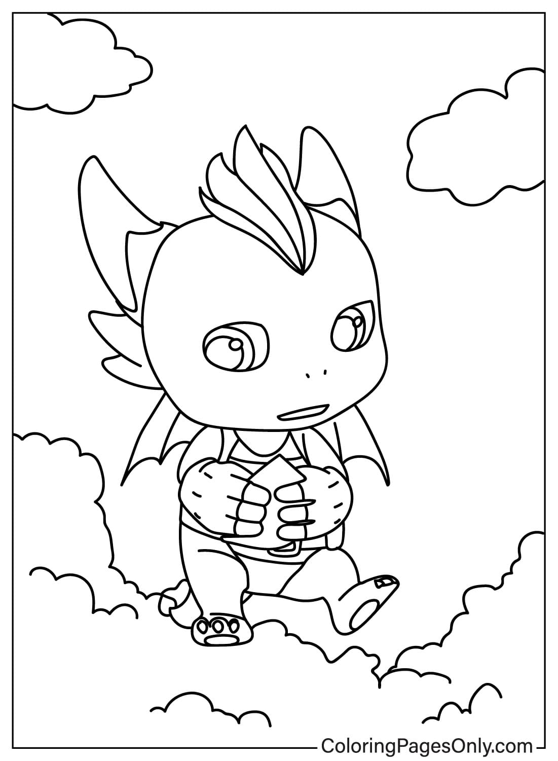 Pororo Dragon Castle Adventure Coloring Page Free from Pororo the Little Penguin