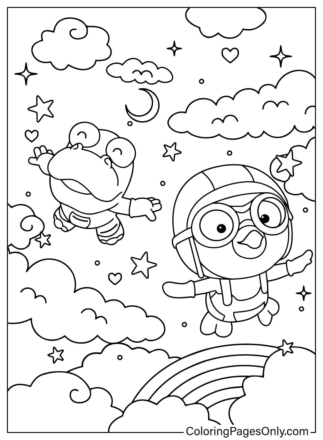 Pororo the Little Penguin Images to Color from Pororo the Little Penguin