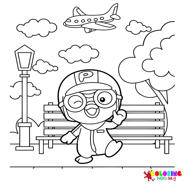 Pororo the Little Penguin Coloring Pages