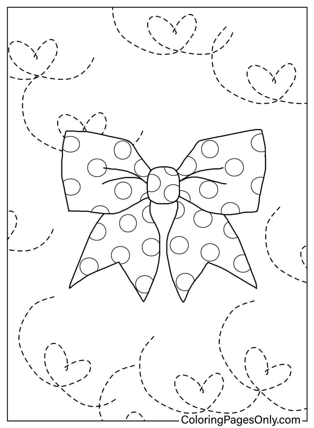 Printable Coloring Pages Bow from Bow