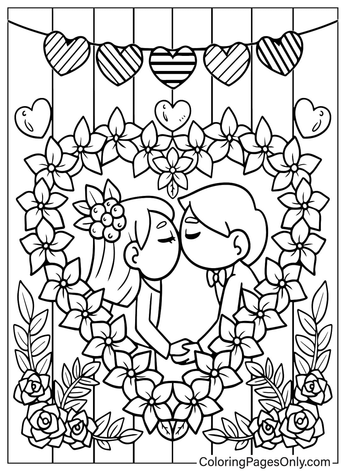Printable Valentines Day Coloring Page