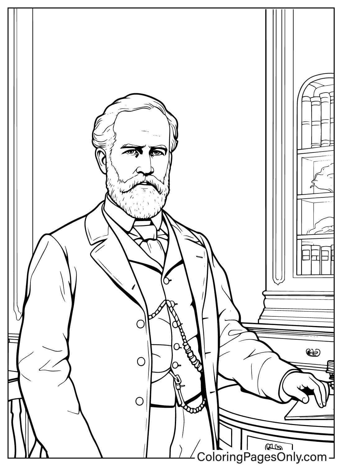 Robert E. Lee Coloring Page from Robert E. Lee