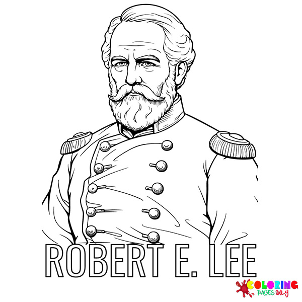 20 Free Printable Robert E. Lee Coloring Pages