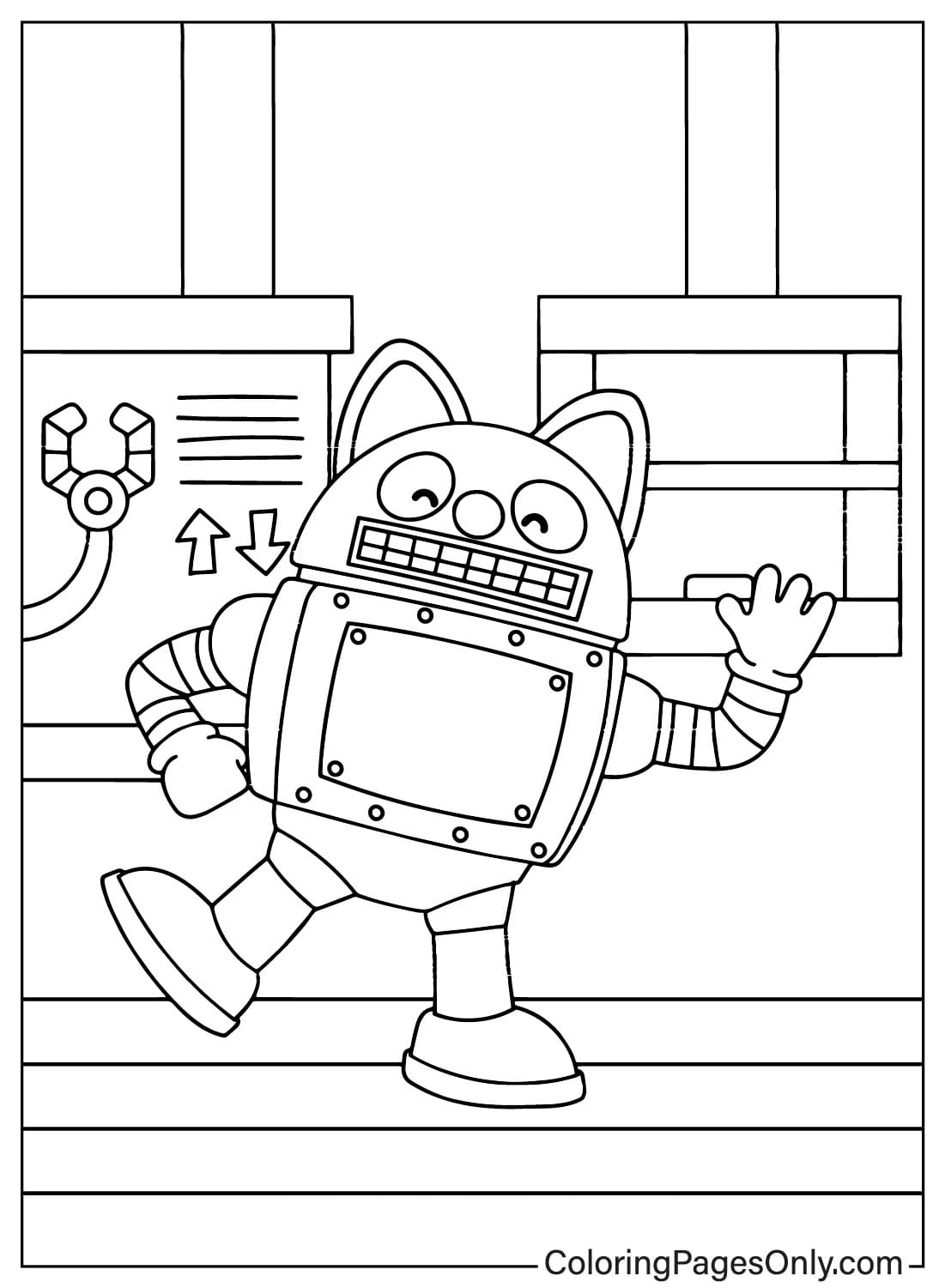 Rody Coloring Page from Pororo the Little Penguin