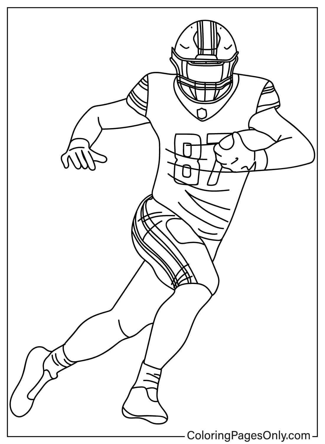 Sam LaPorta Coloring Page from Detroit Lions