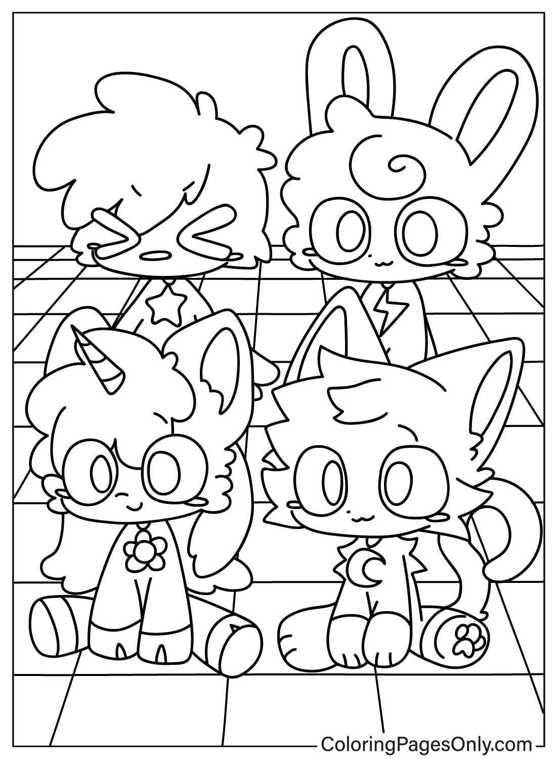 Smiling Critters Coloring Pages Smiling Critters Coloring Pages