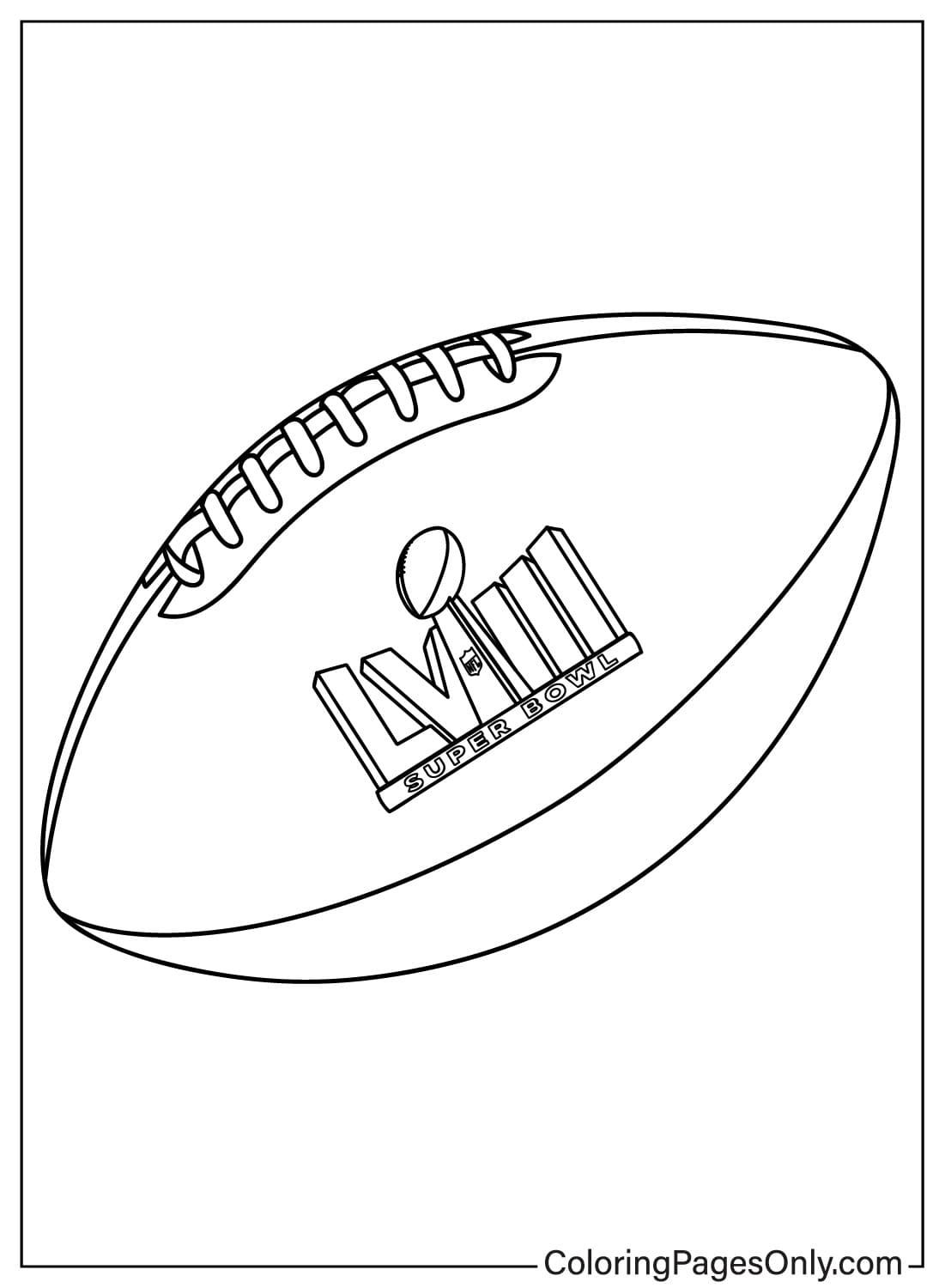 Super Bowl Pictures Coloring Page from Super Bowl 2024