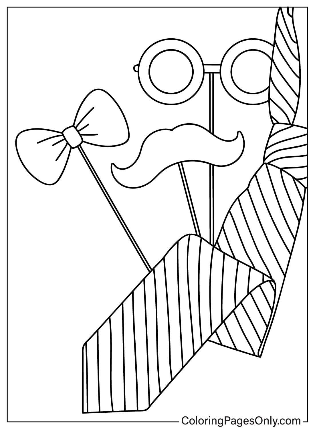 Tie Coloring Page to Print from Tie