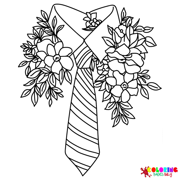 Tie Coloring Pages