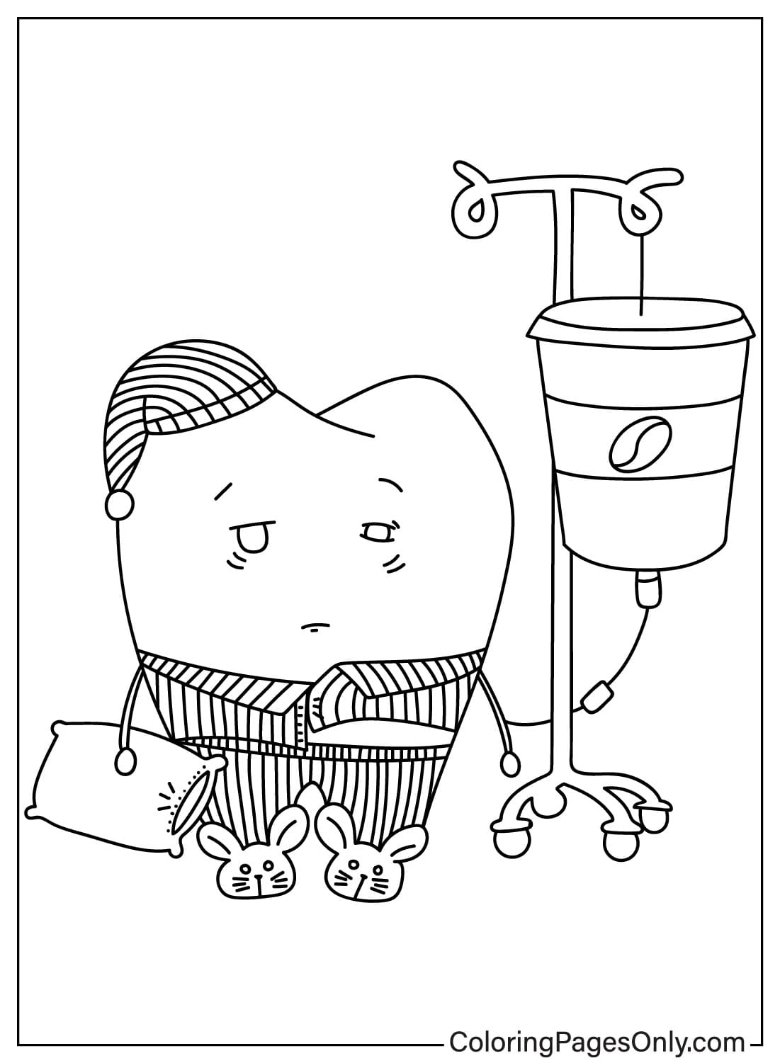 Tooth Free Printable Coloring Page Free Printable Coloring Pages