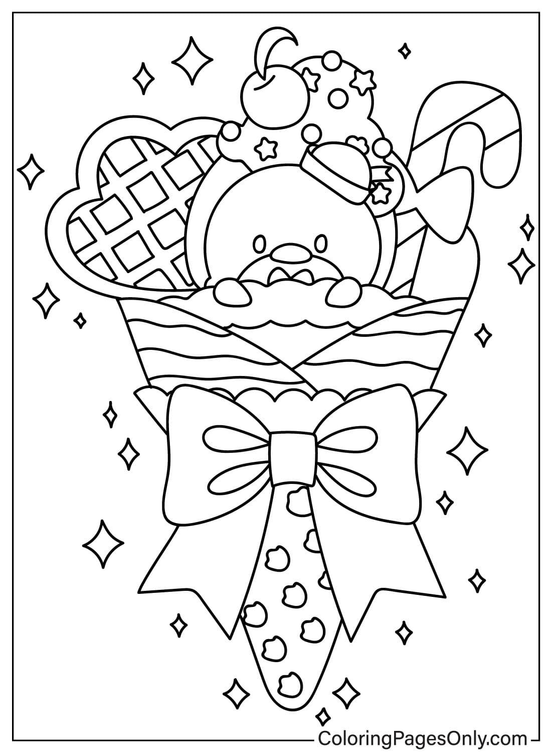 Tuxedo Sam Free Coloring Page