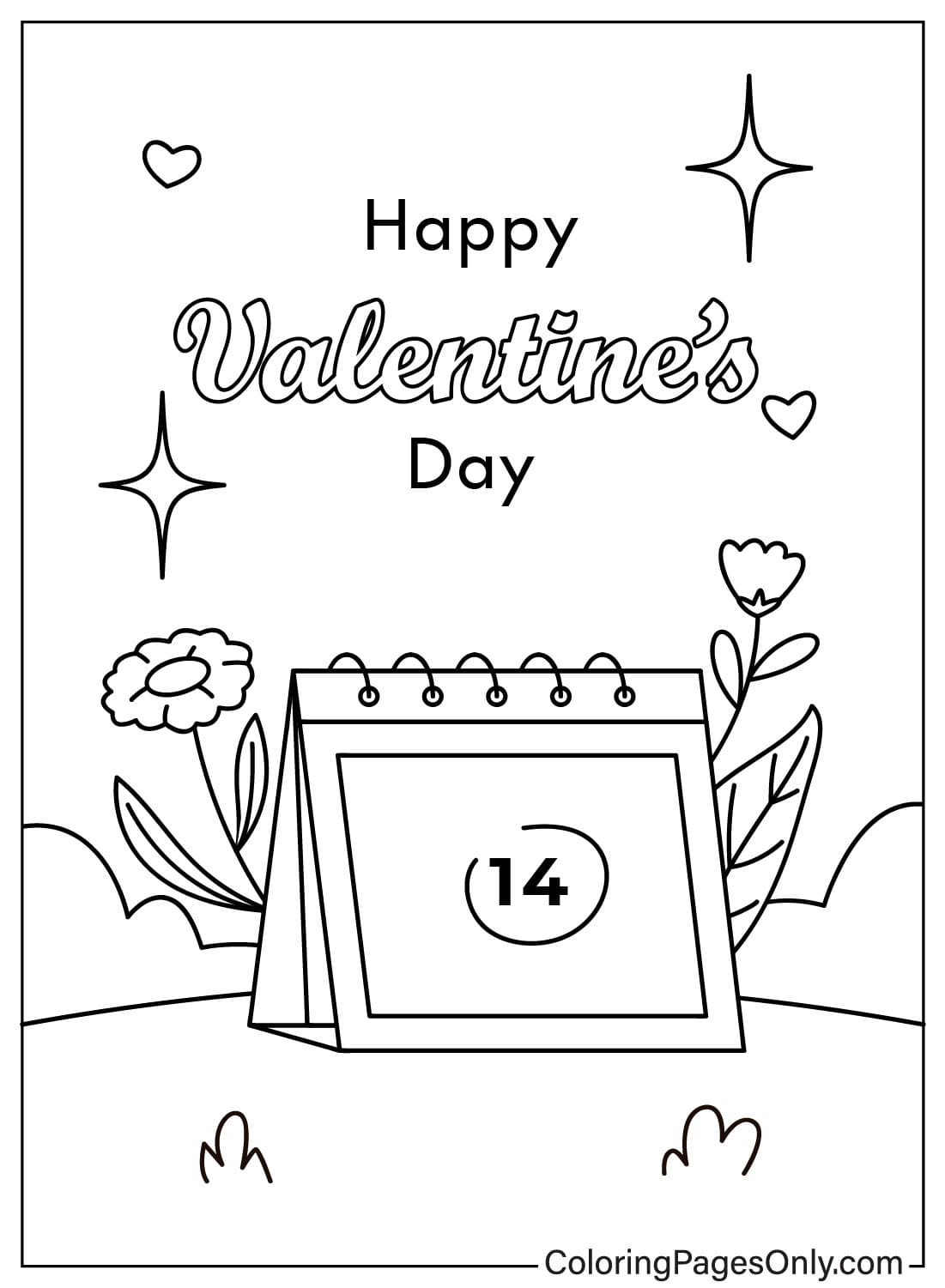 Malvorlagen für Valentinstagskarten zum Ausdrucken aus Valentinstagskarten