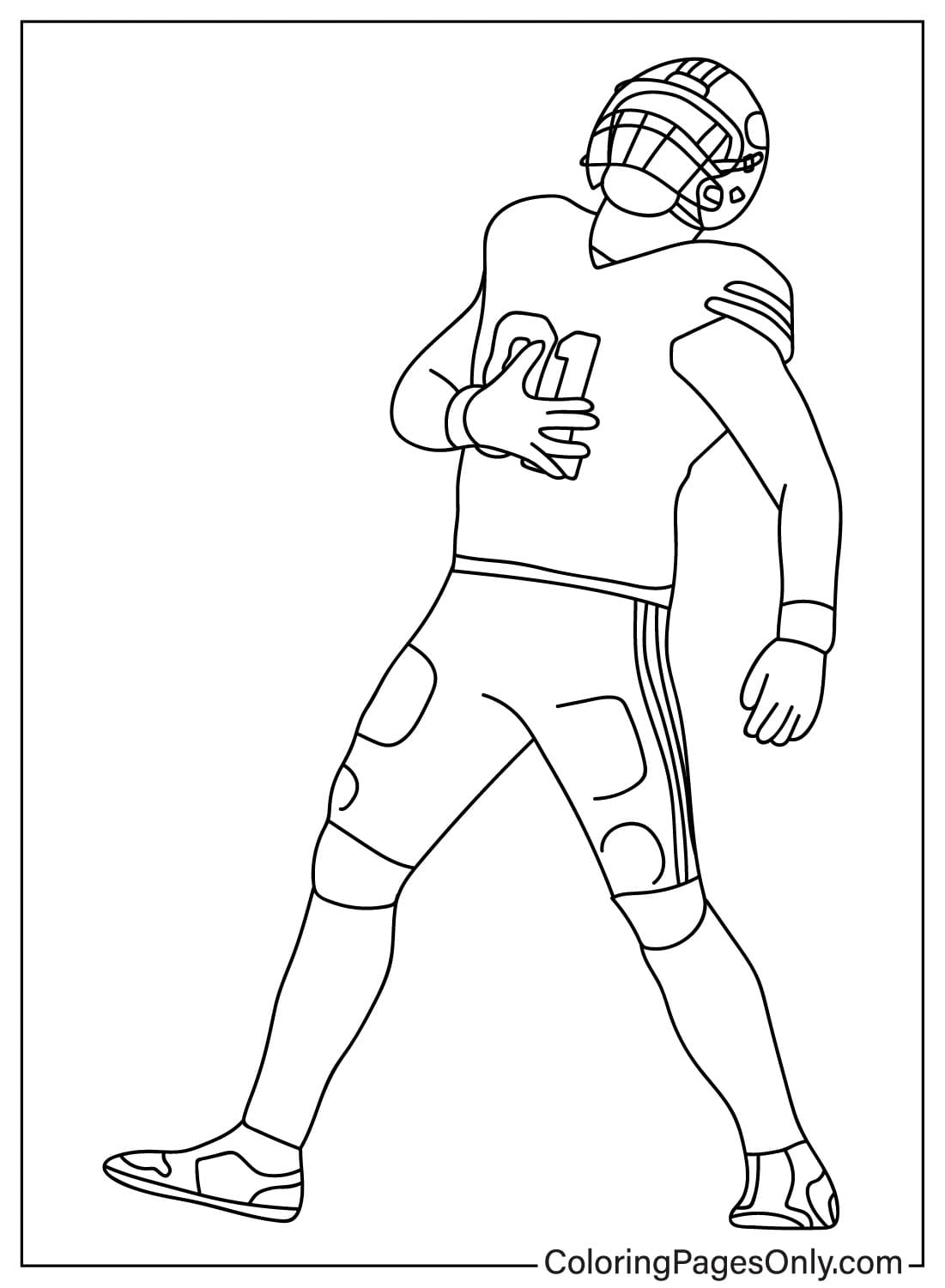 Arik Armstead Coloring Page from San Francisco 49ers