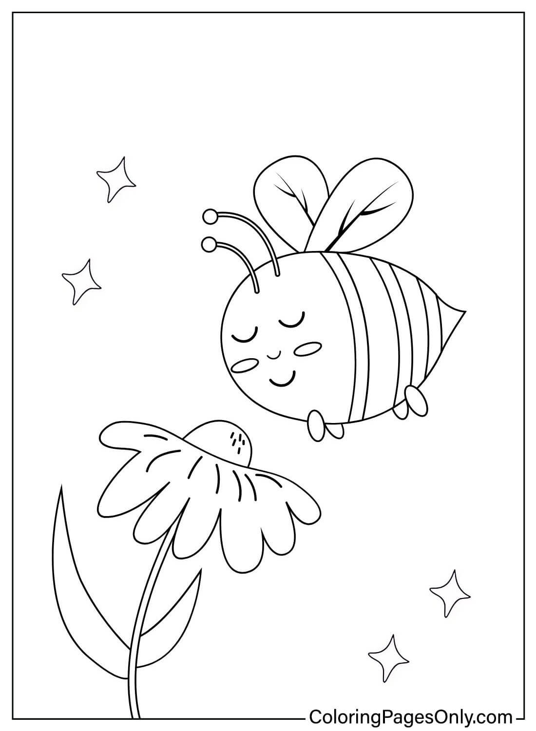 Bee Coloring Page