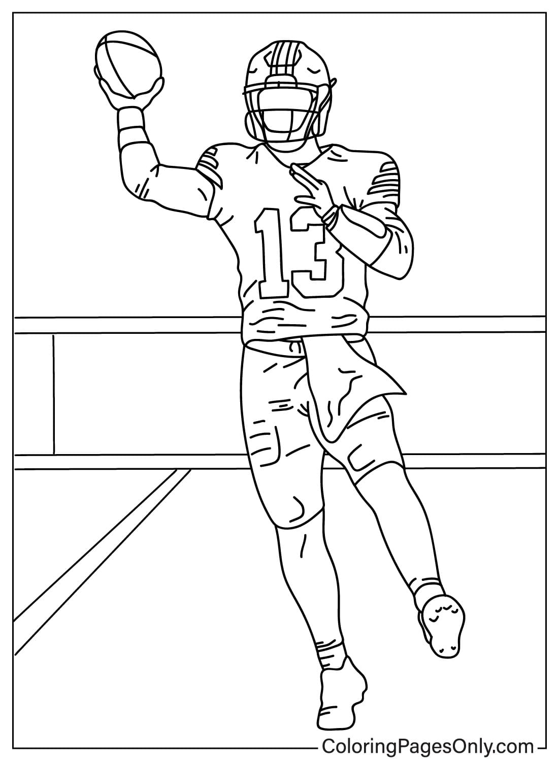Brock Purdy Coloring Page Free from San Francisco 49ers