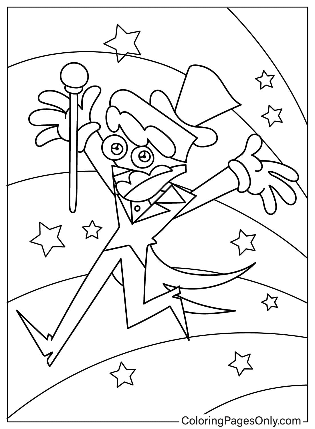 Caine Coloring Page JPG from Caine