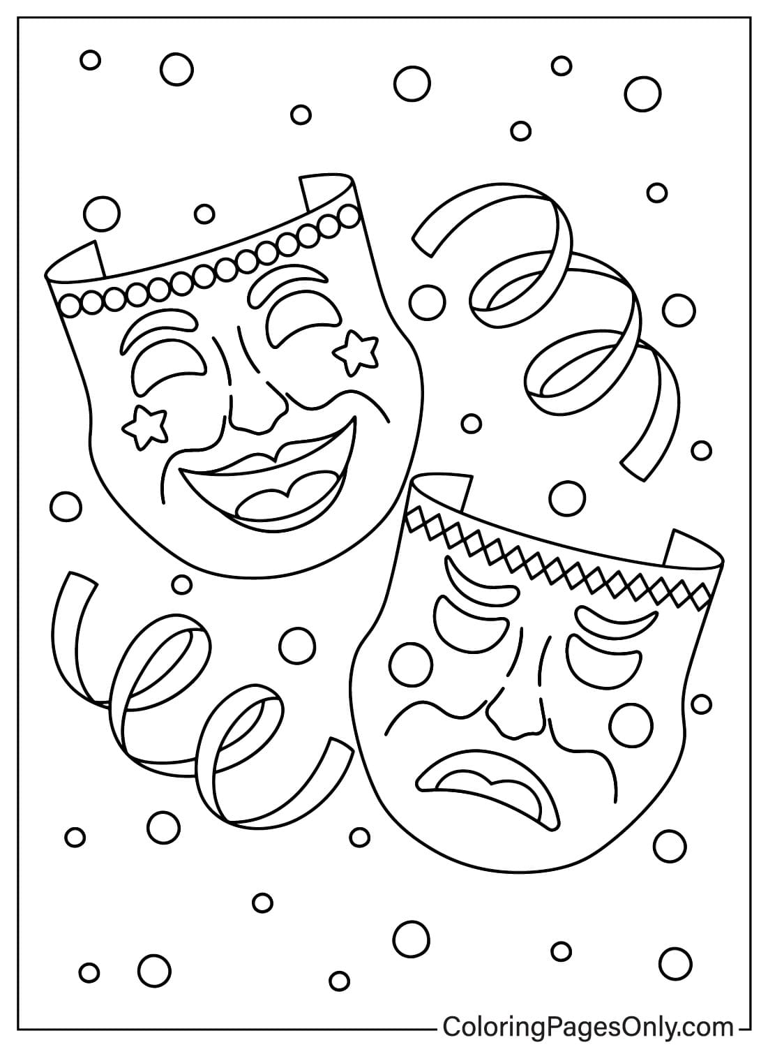 Carnival Coloring Page to Print