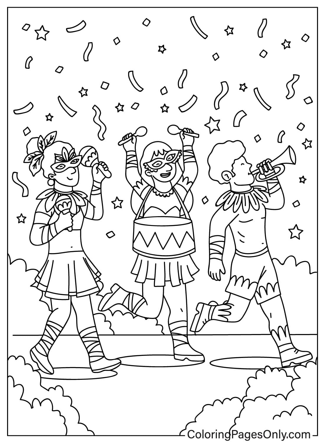 Plus De 40 Coloriages De Carnaval PDF Imprimables Et Coloriages En Plus De 40 Coloriages De Carnaval PDF Imprimables Et Coloriages En