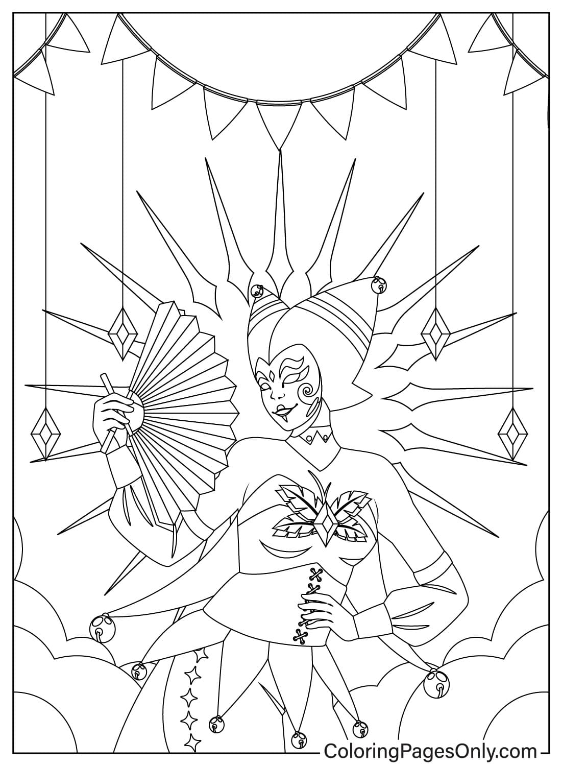 Carnival Free Coloring Page