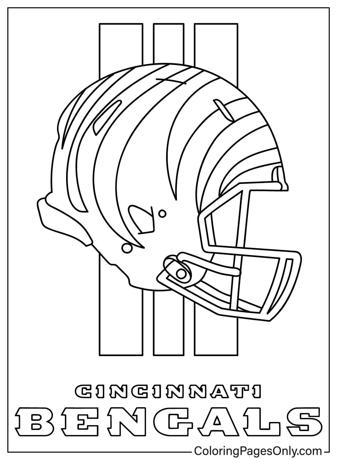 Cincinnati Bengals Coloring Page from Cincinnati Bengals