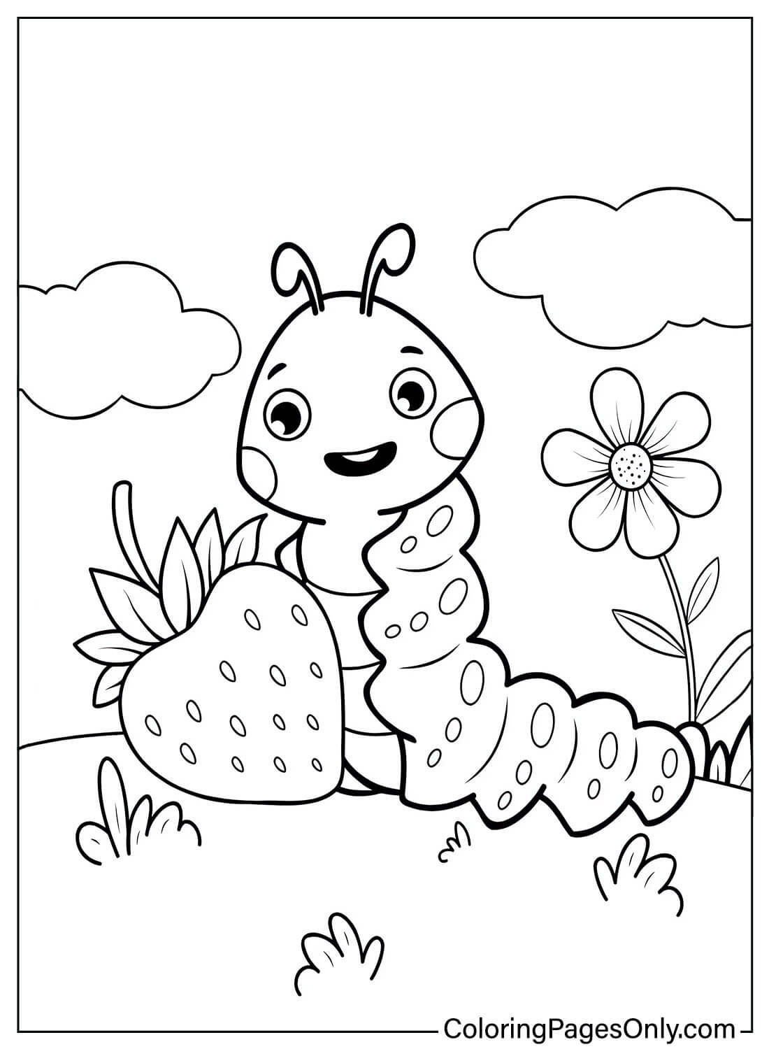 Цветная страница Caterpillar бесплатно от Caterpillar