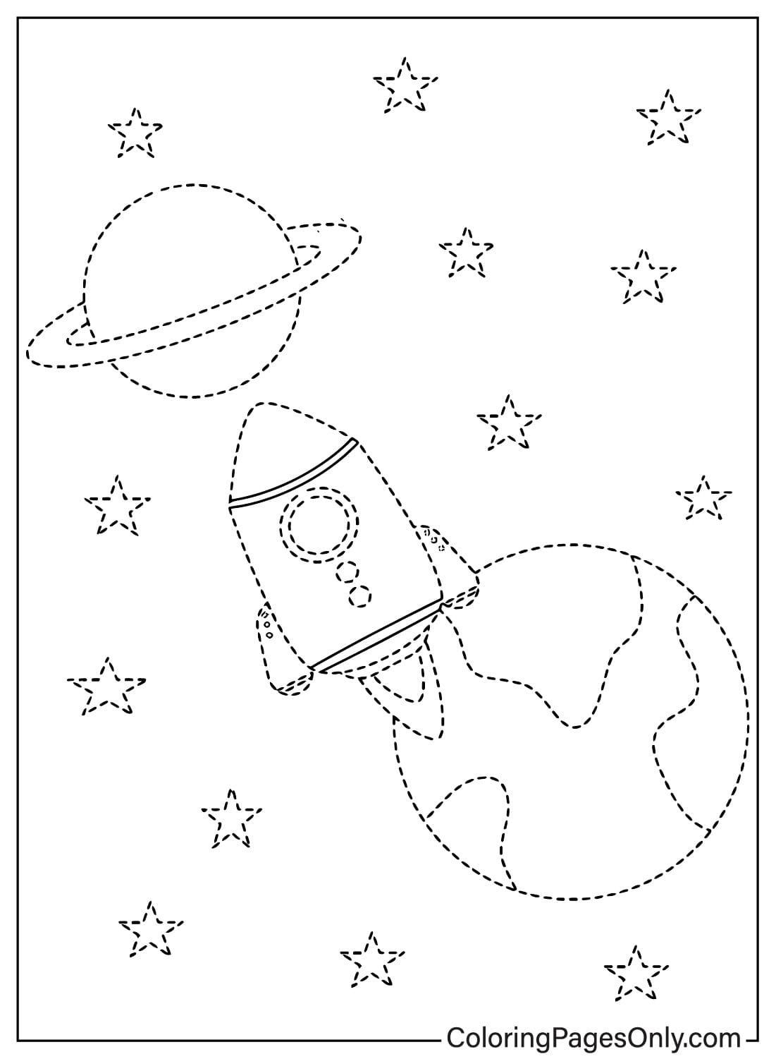 Coloring Page Tracing from Tracing