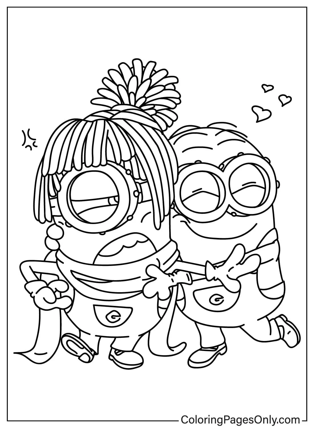 Despicable Me Color Page - Free Printable Coloring Pages