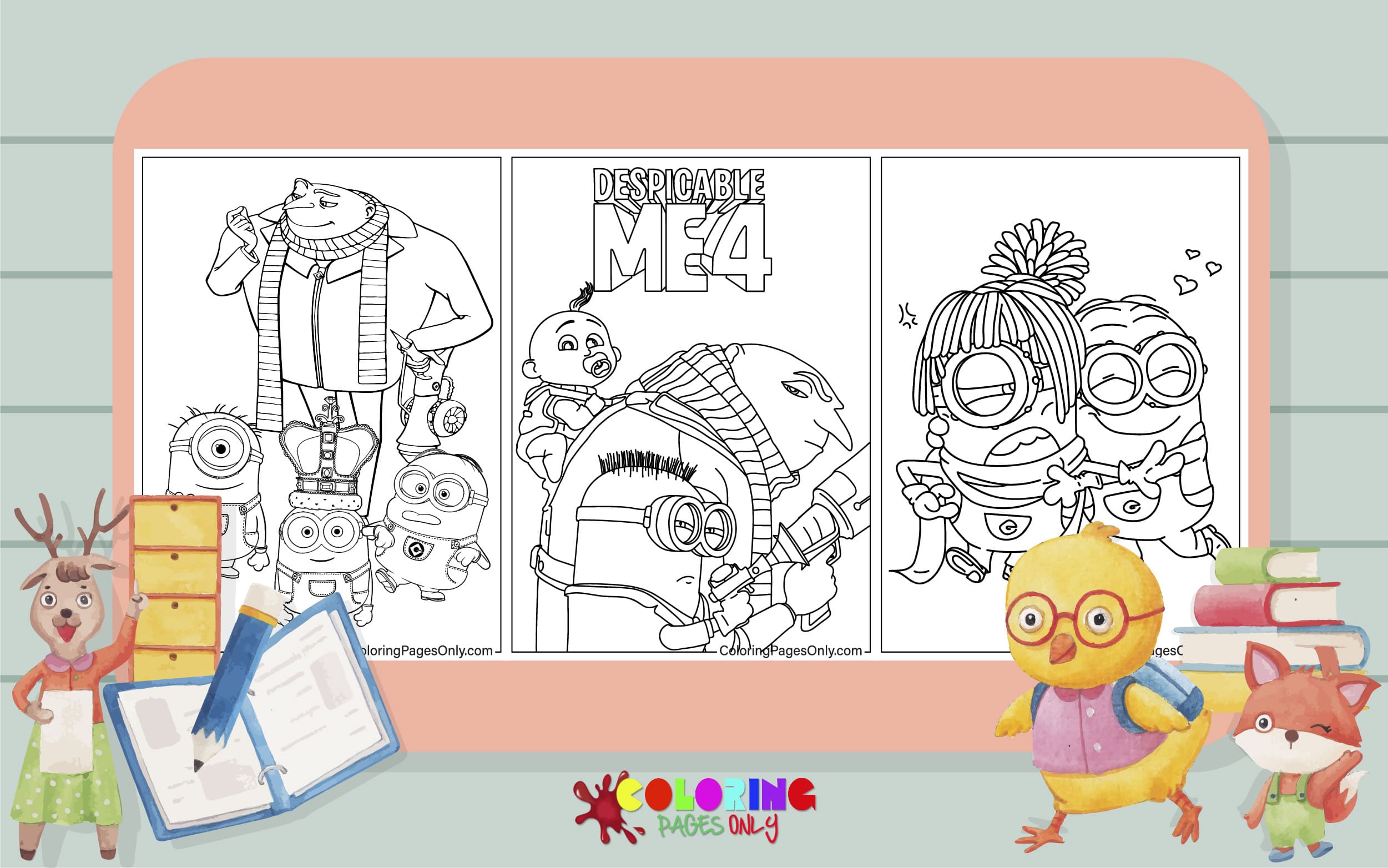 Despicable Me Coloring Pages Awesome Despicable Me Co Vrogue co